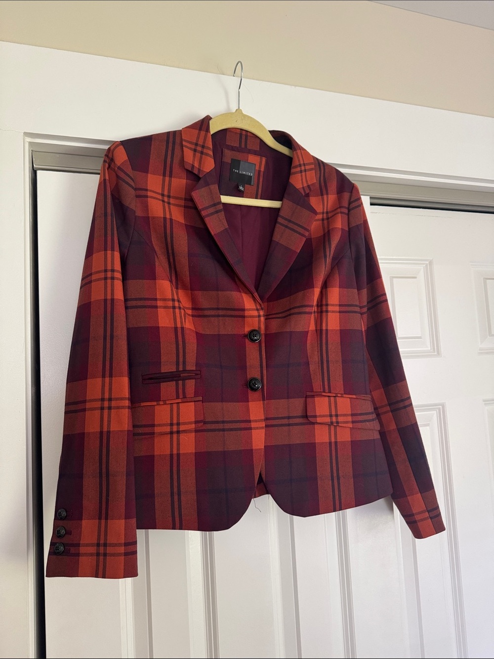 The Limited Plaid Blazer